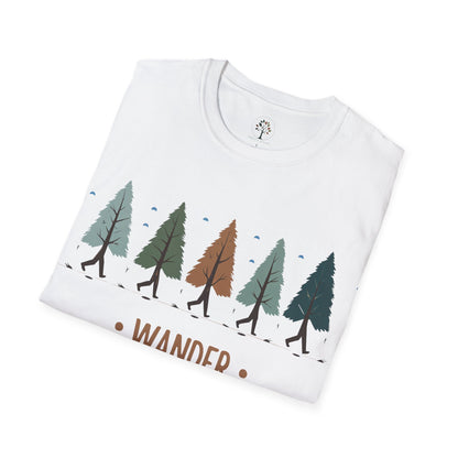 White | Wander with the Trees, folded view