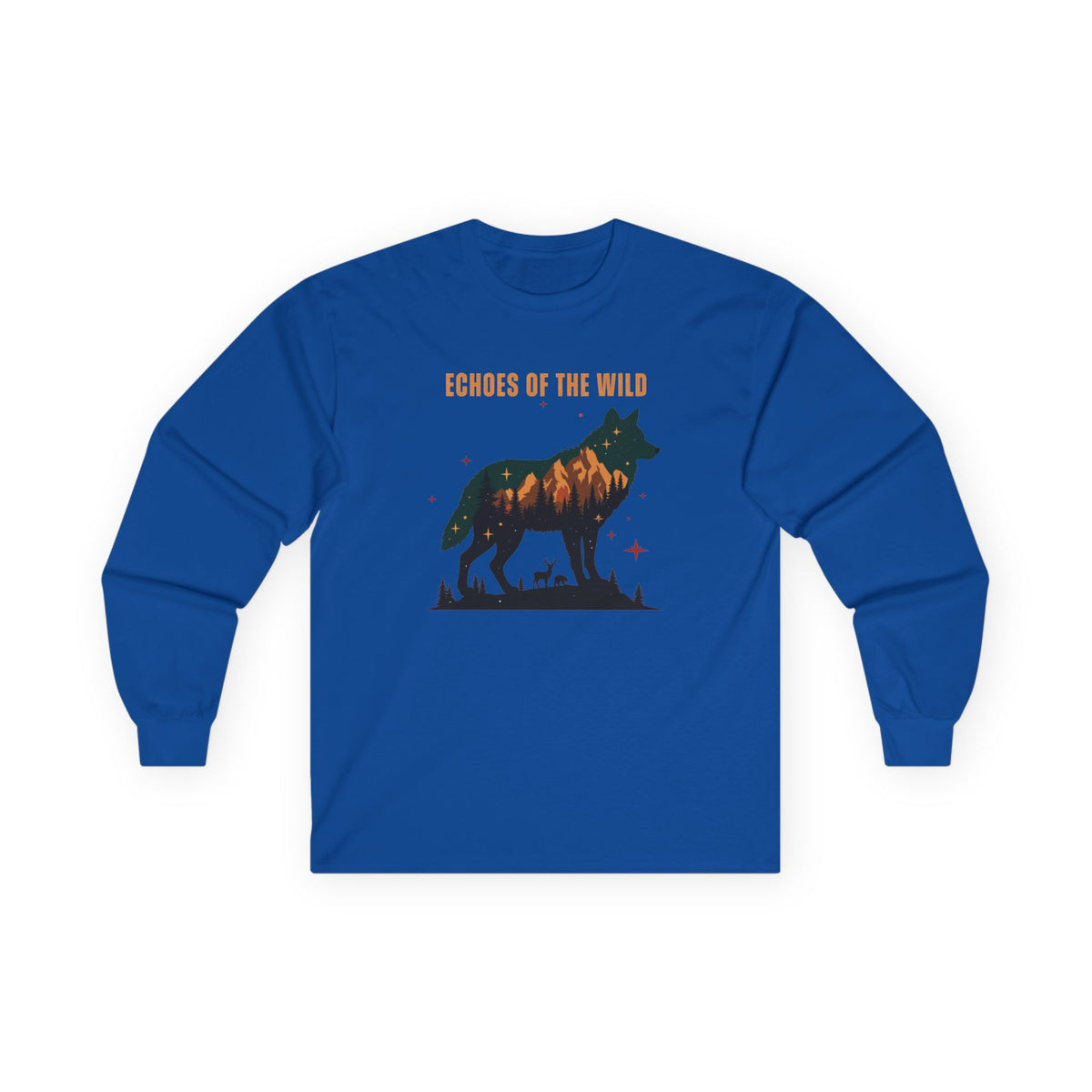 Royal | Echoes of the Wild Long Sleeve Tee, front view