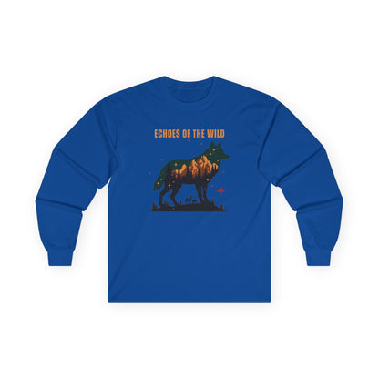 Royal | Echoes of the Wild Long Sleeve Tee, front view
