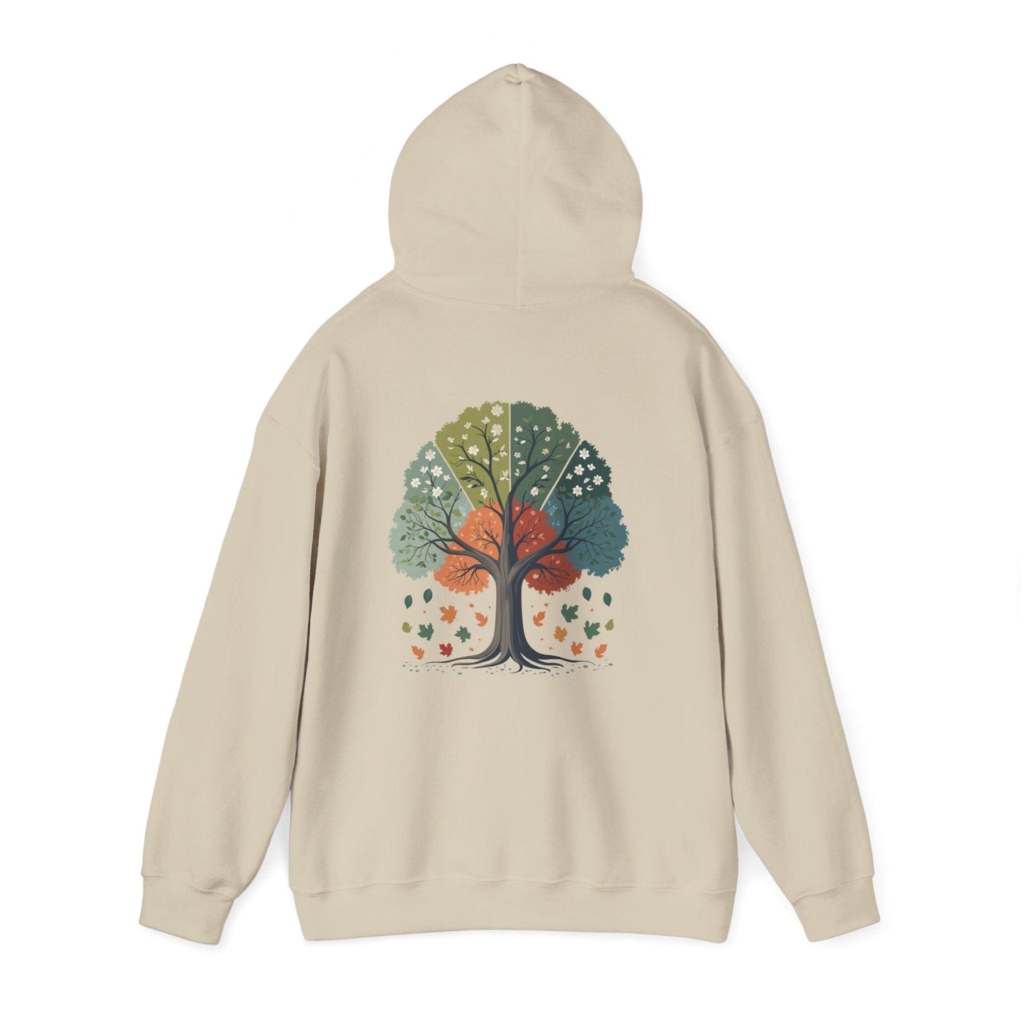 Sand | Circle of Seasons Hoodie, back view 2