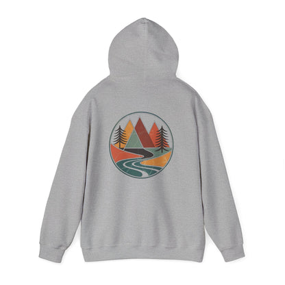Sport Grey | Retro Horizon Hoodie, back view 2