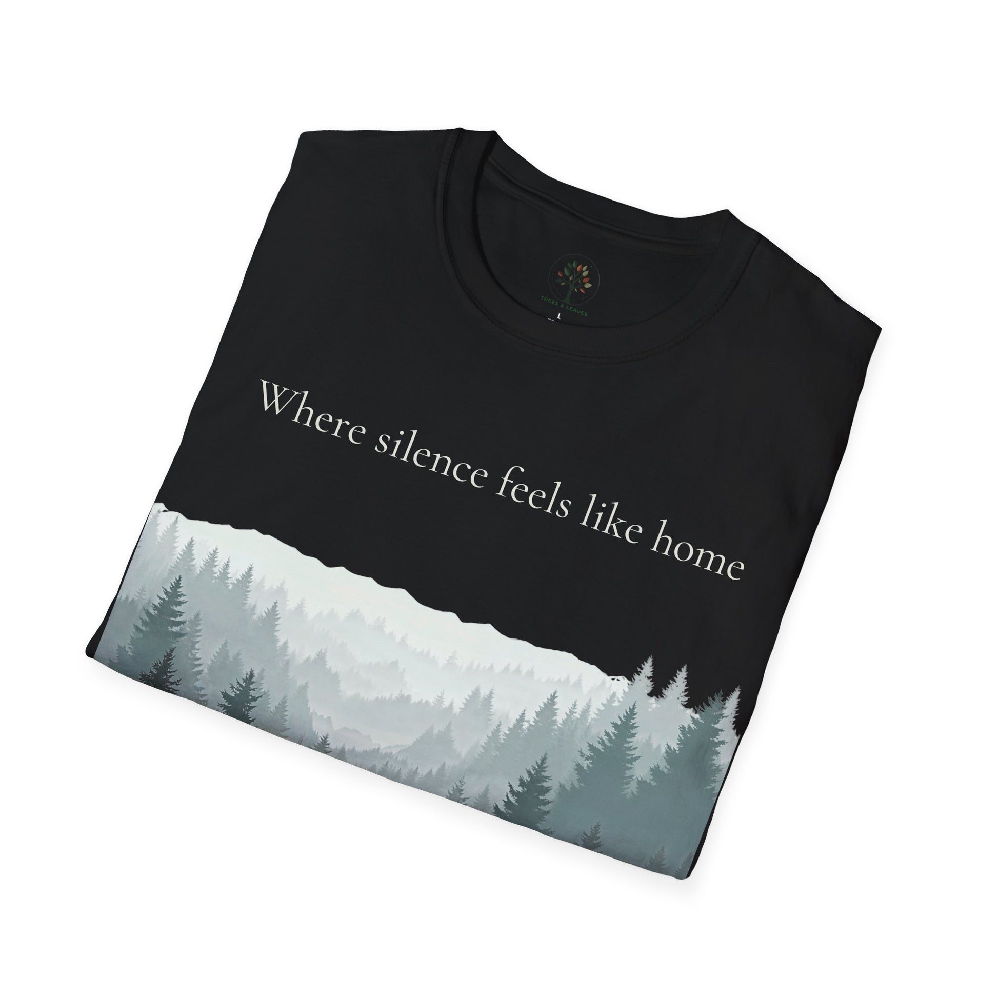 Black | Where SIlence feels like home, folded view