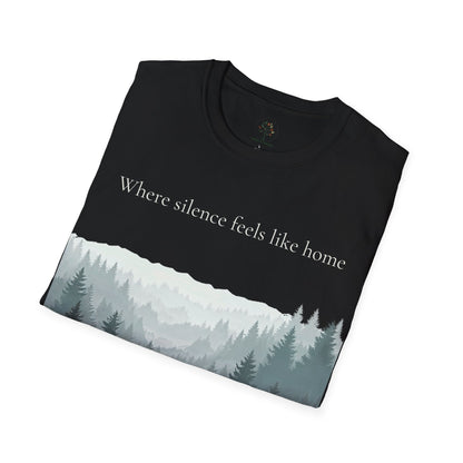 Black | Where SIlence feels like home, folded view