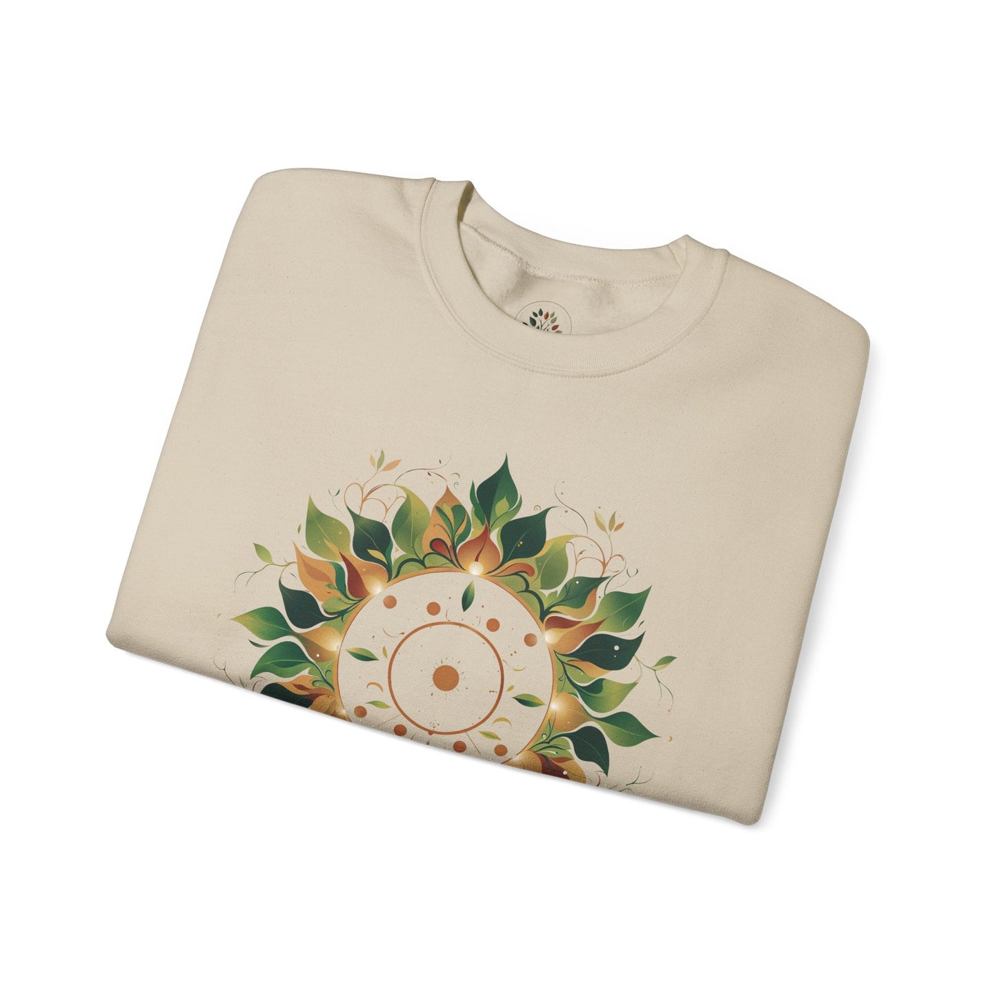 Sand | Solar Bloom Sweatshirt, folded view