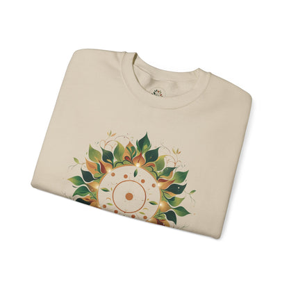 Sand | Solar Bloom Sweatshirt, folded view
