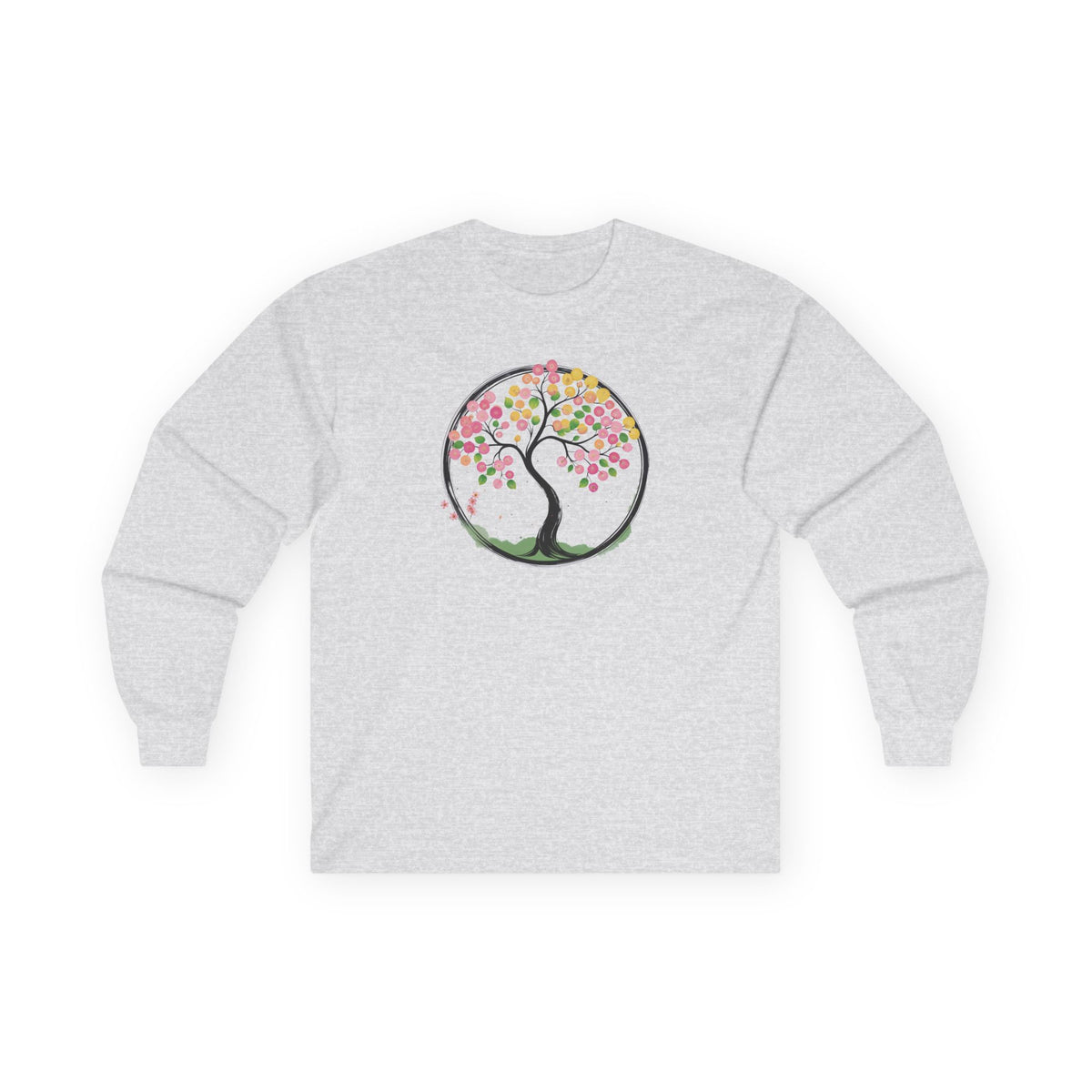 Ash | Joy in Bloom Long Sleeve Tee, front view