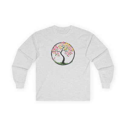 Ash | Joy in Bloom Long Sleeve Tee, front view
