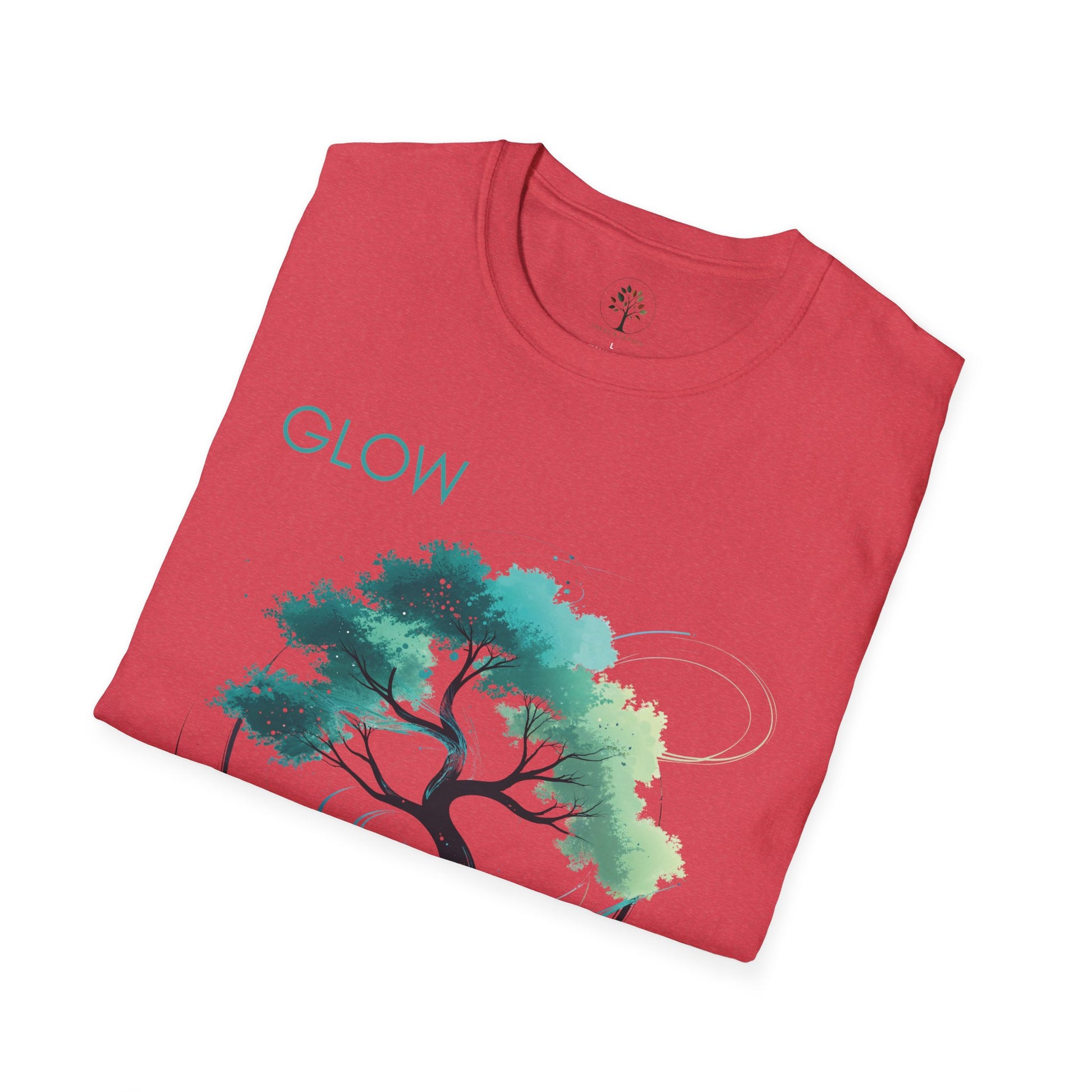 Heather Red | Glow, folded view
