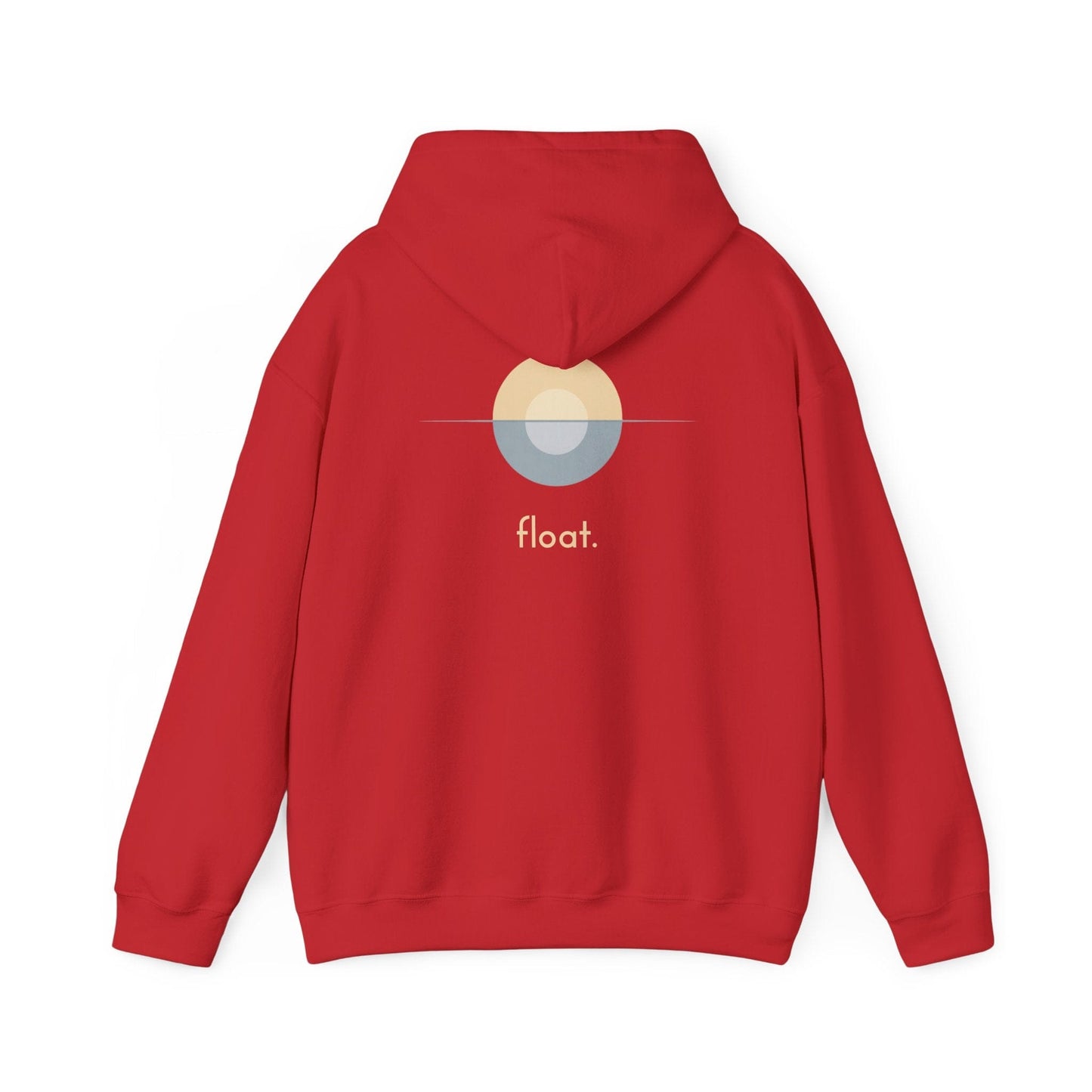 Red | Float Hoodie, back design view