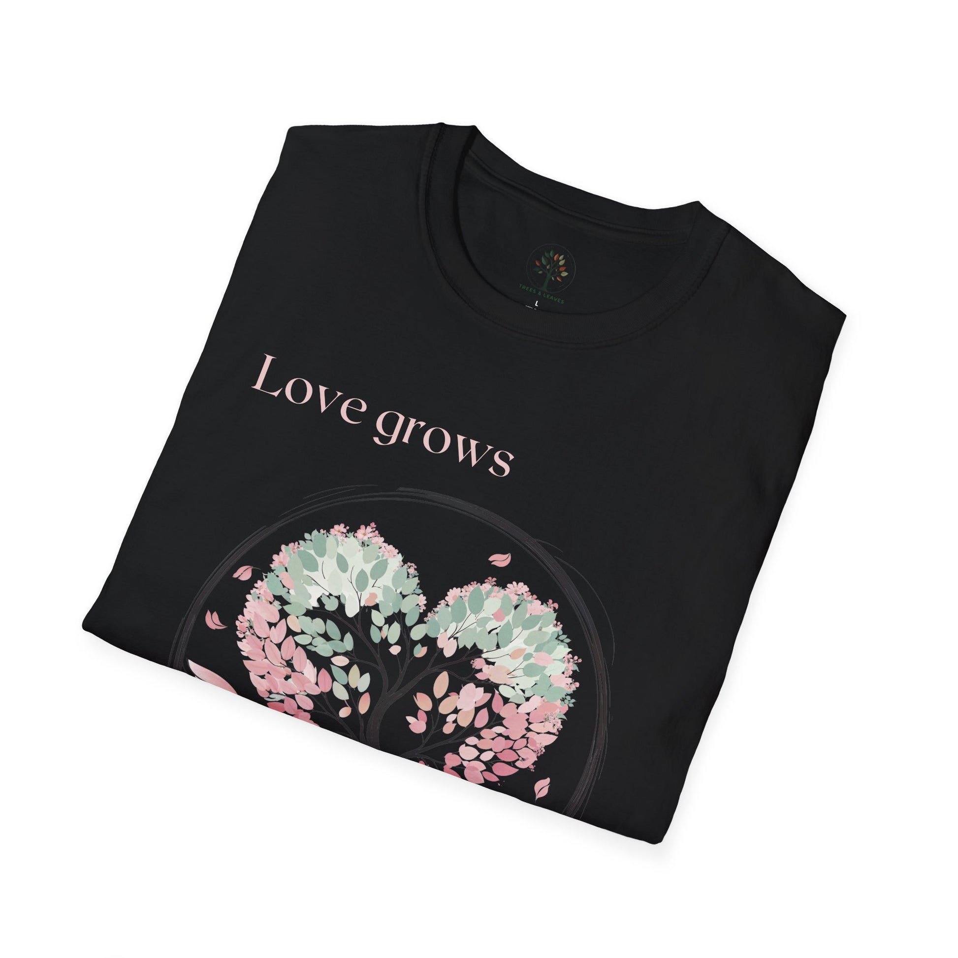 Black | Love grows, folded view
