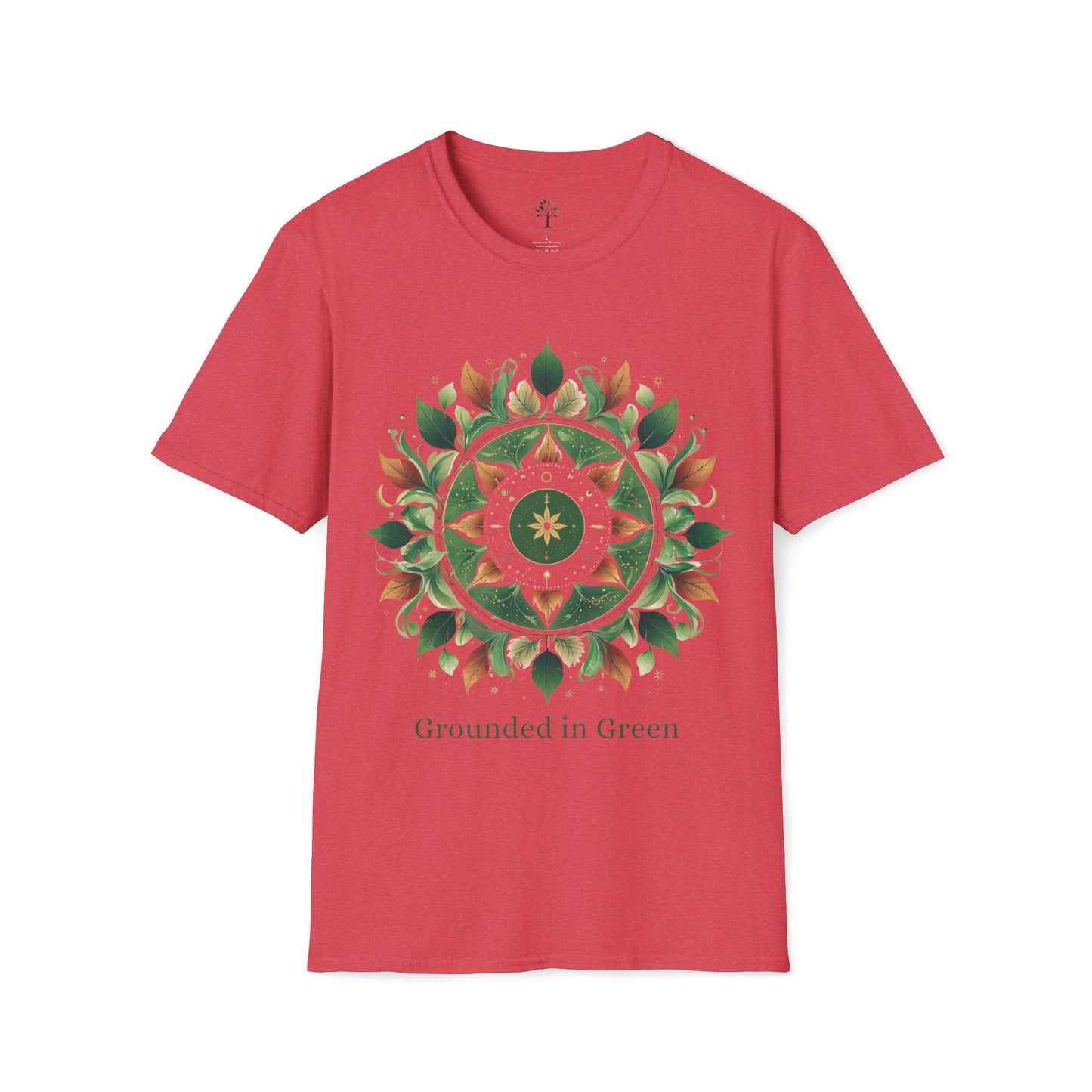 Heather Red | Grounded in Green, front view