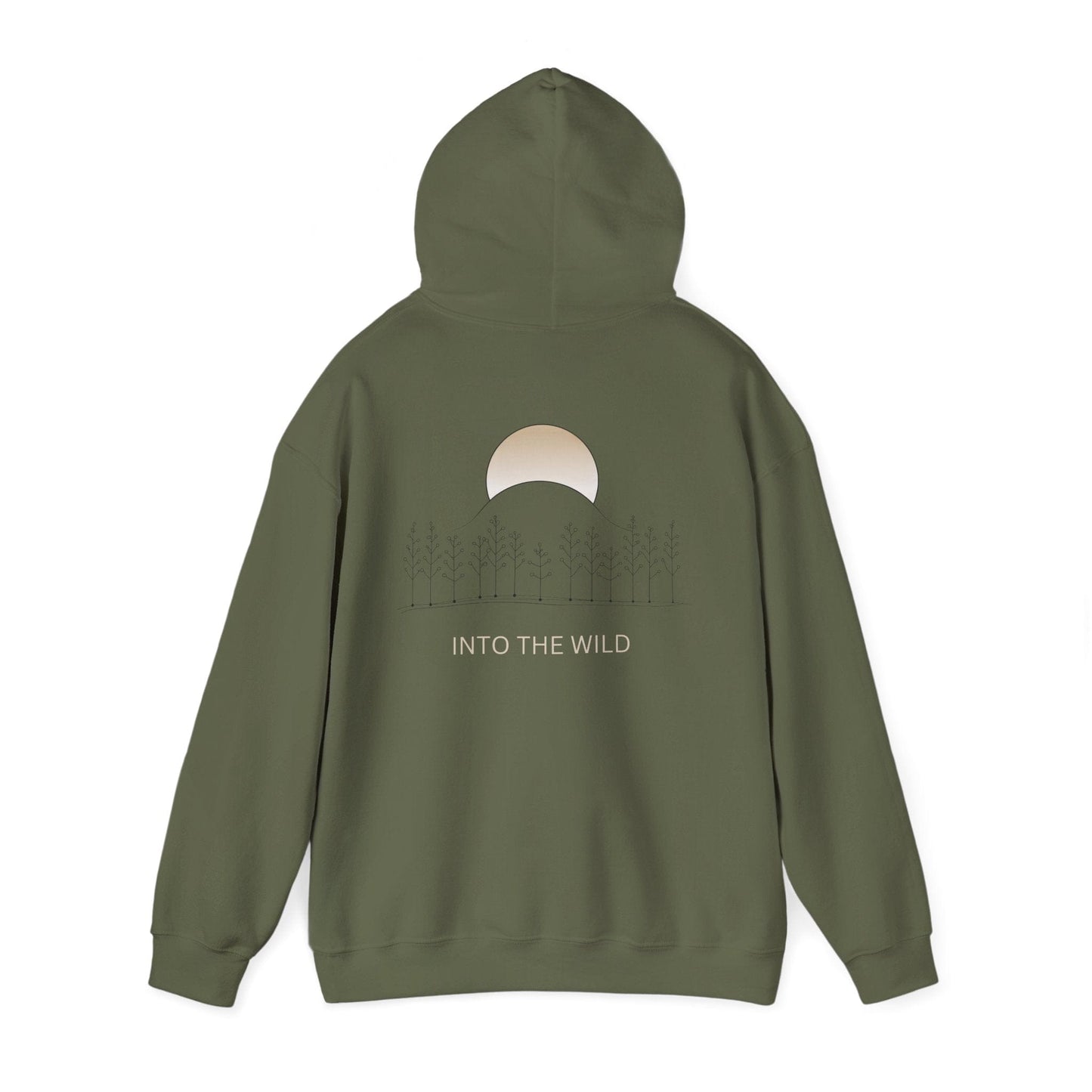Military Green | Into The Wild Hoodie, back view 2