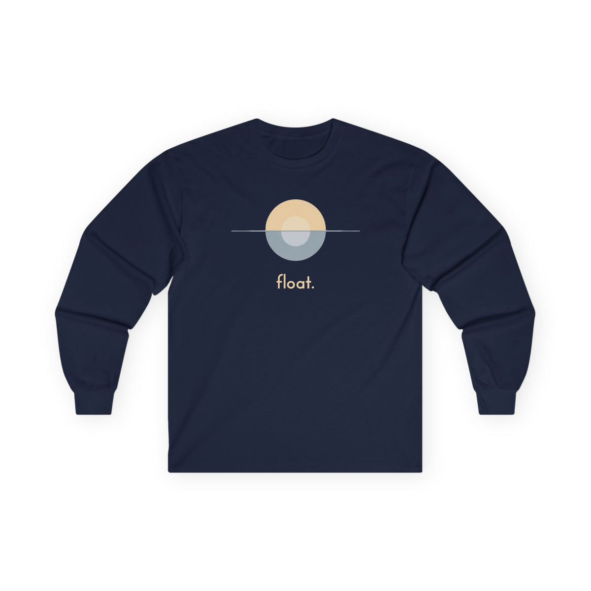 Navy | Float Long Sleeve Tee, front view
