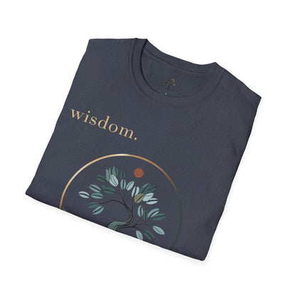 Heather Navy | Wisdom, folded view