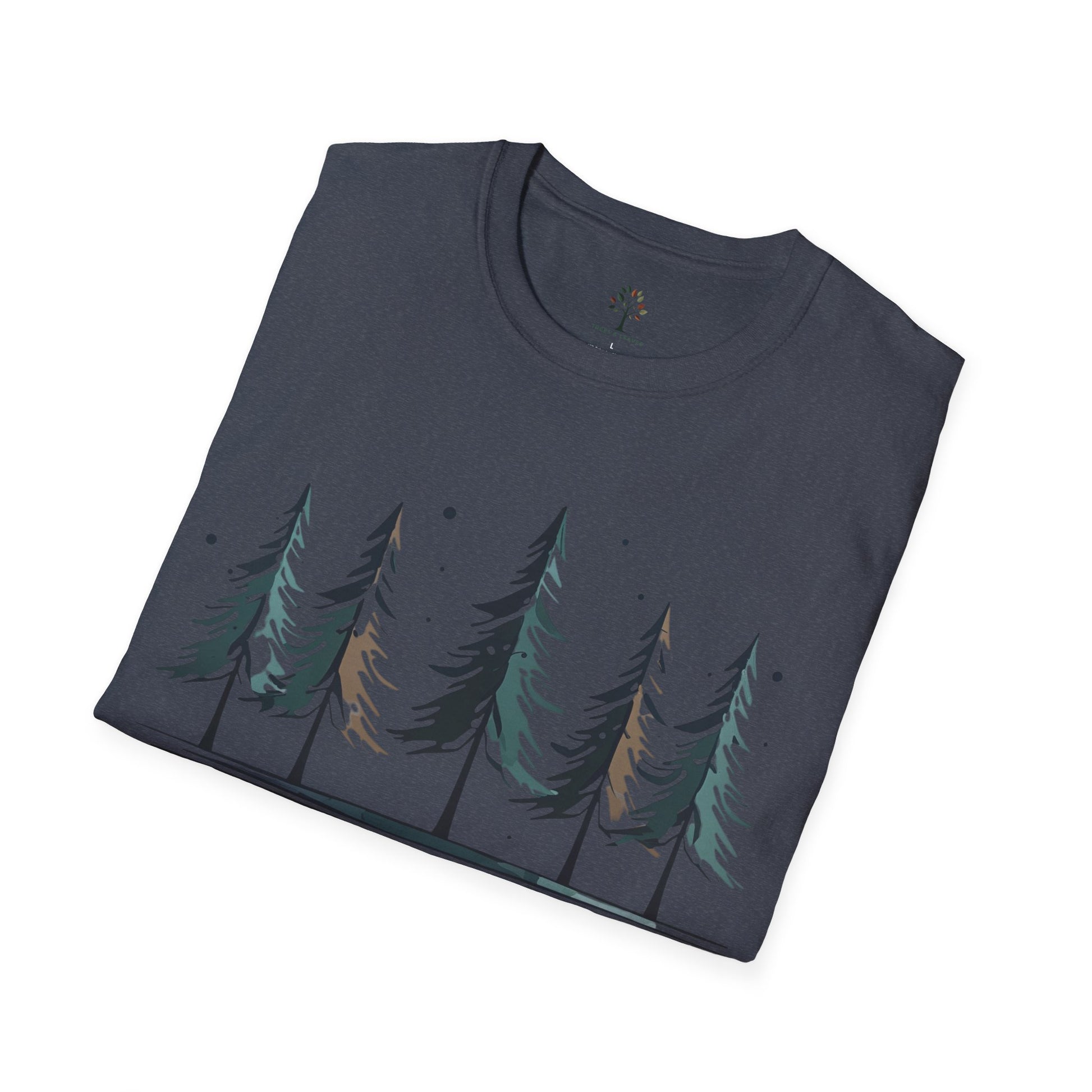 Charcoal | Evergreen Stillness, folded view