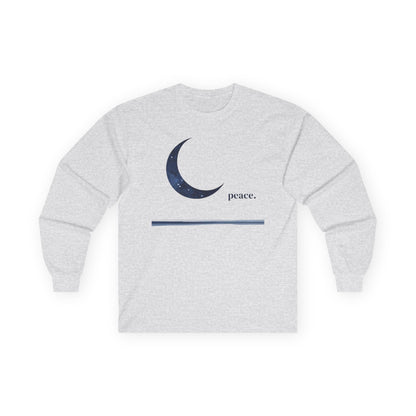 Ash | Moonlit Peace Long Sleeve Tee, front view