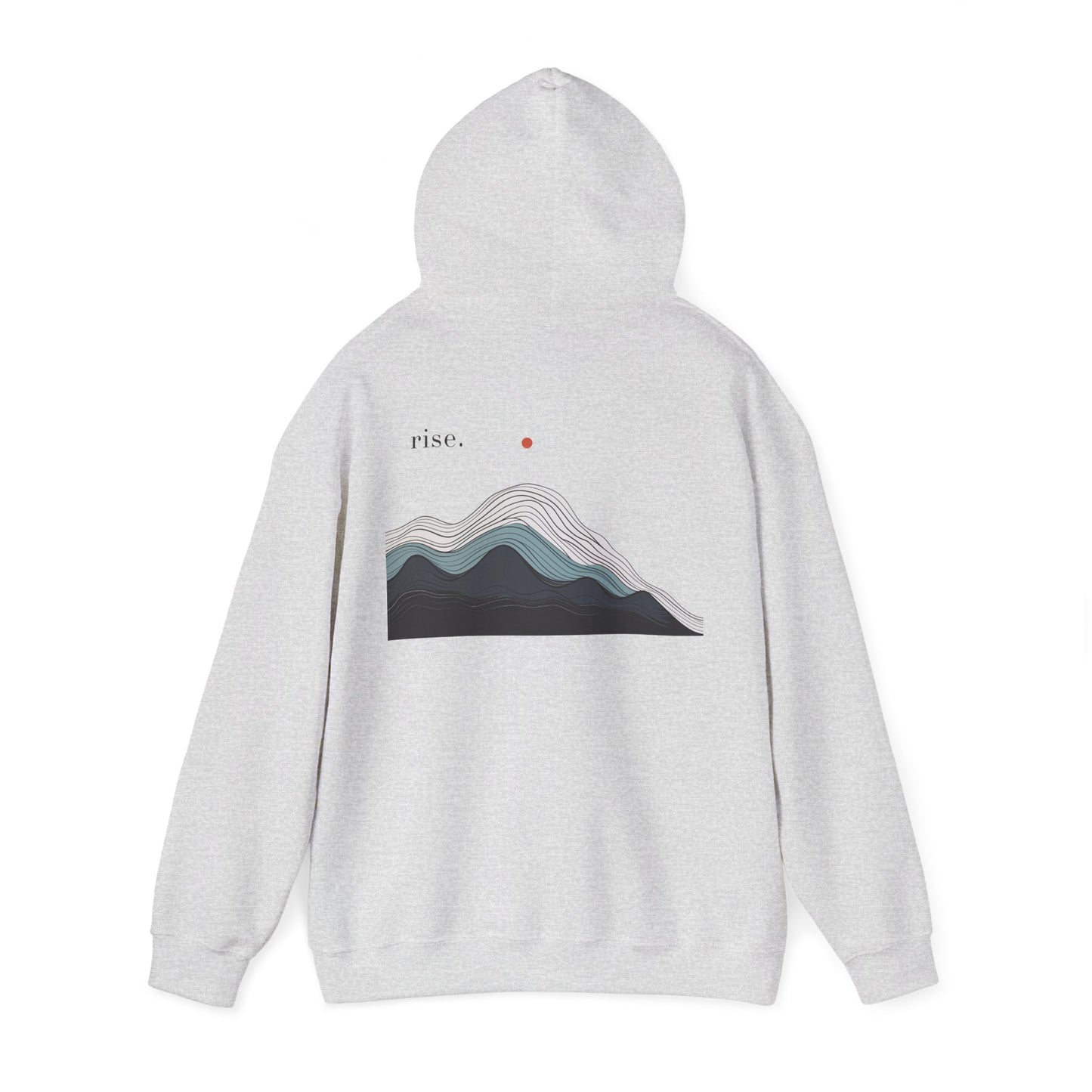 Ash | Rise Hoodie, back view 2