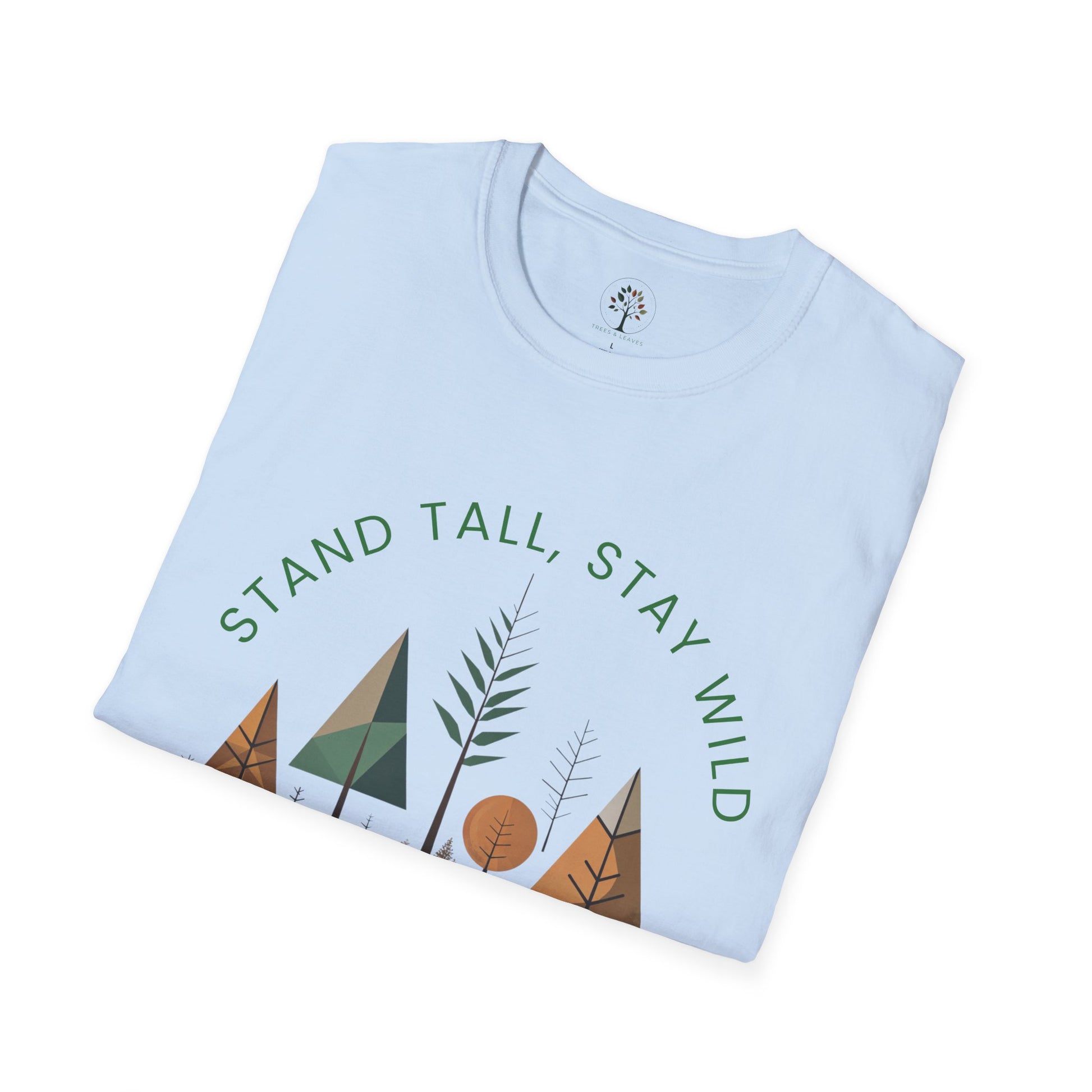 Light Blue | Stand Tall, Stay Wild, folded view