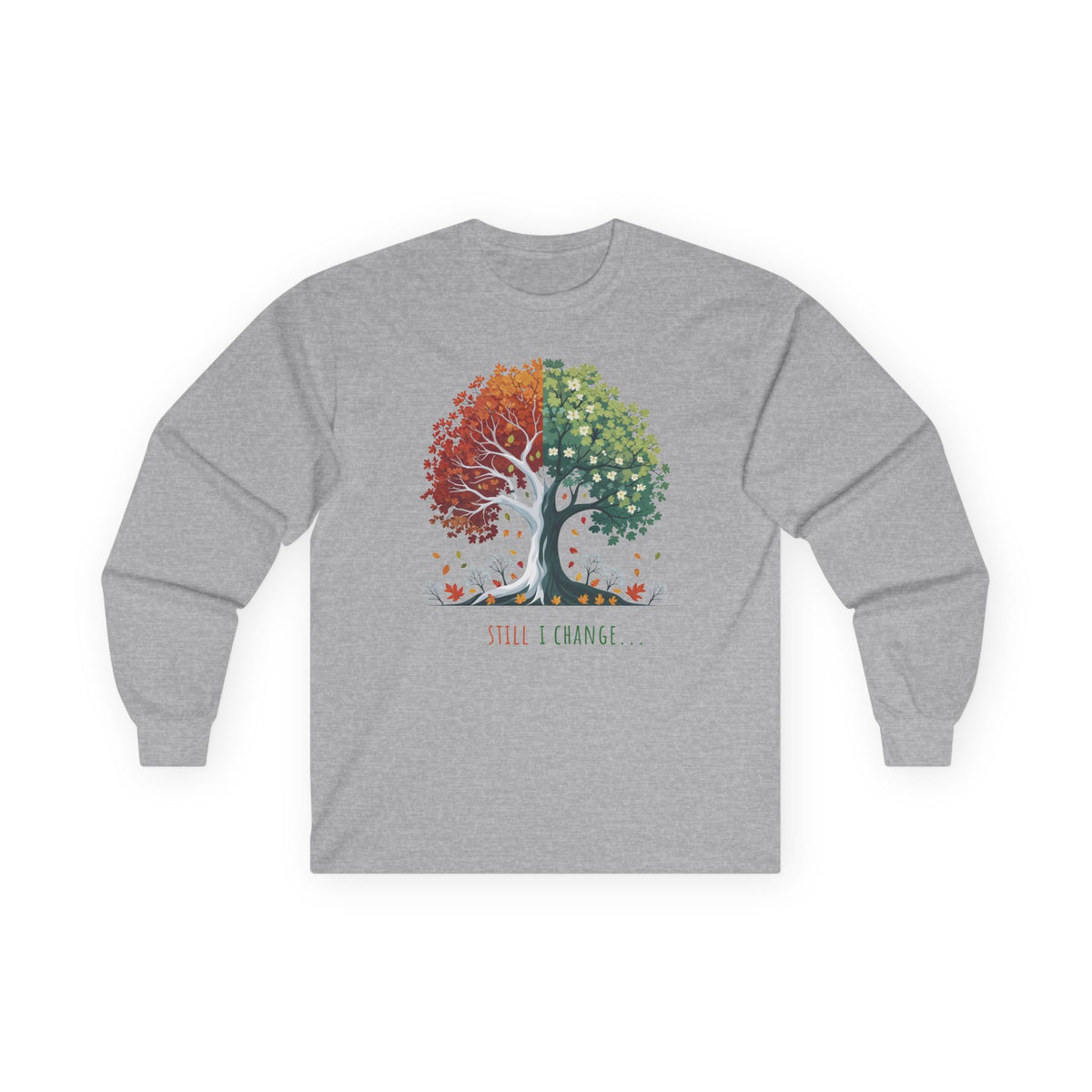 Sport Grey | Still I Change Long Sleeve Tee, front view