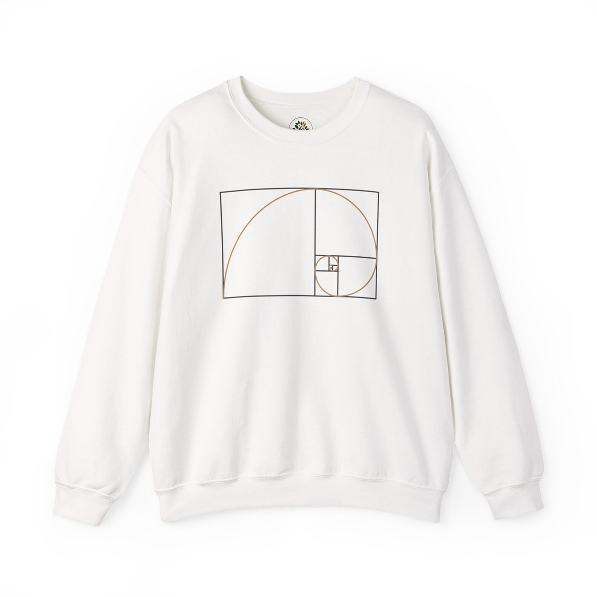 White | Fibonacci Sweatshirt, front view