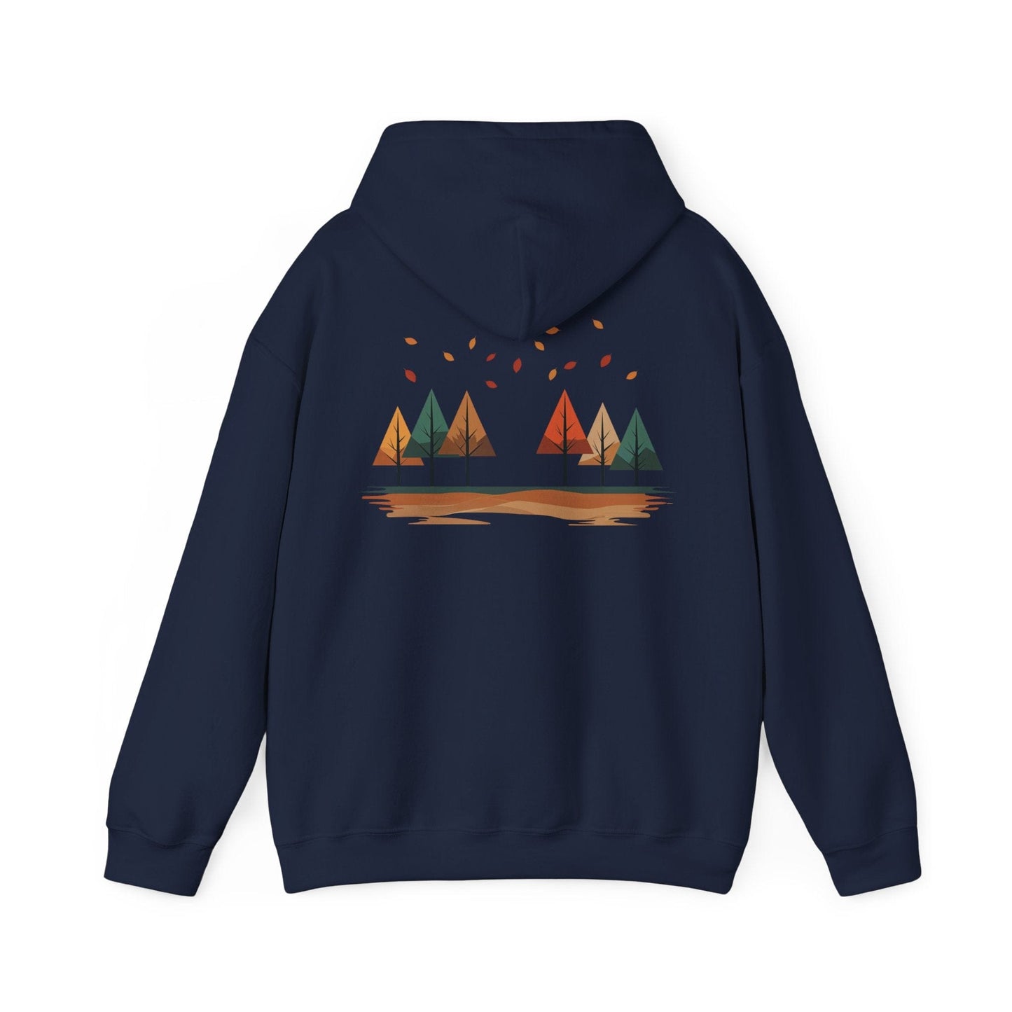 Navy | Horizon Fall Hoodie, back design view