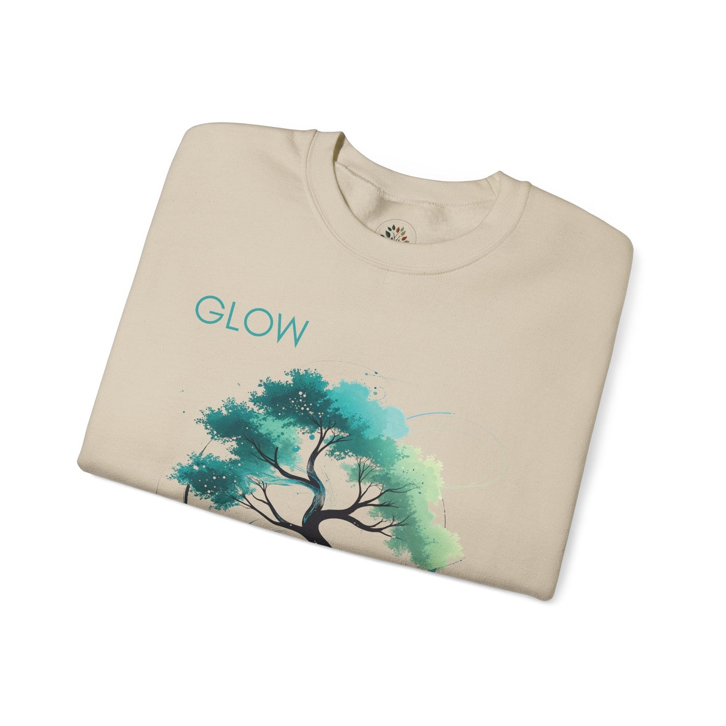 Sand | Glow Sweatshirt, folded view