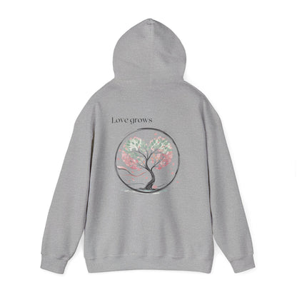 Sport Grey | Love Grows Hoodie, back view 2