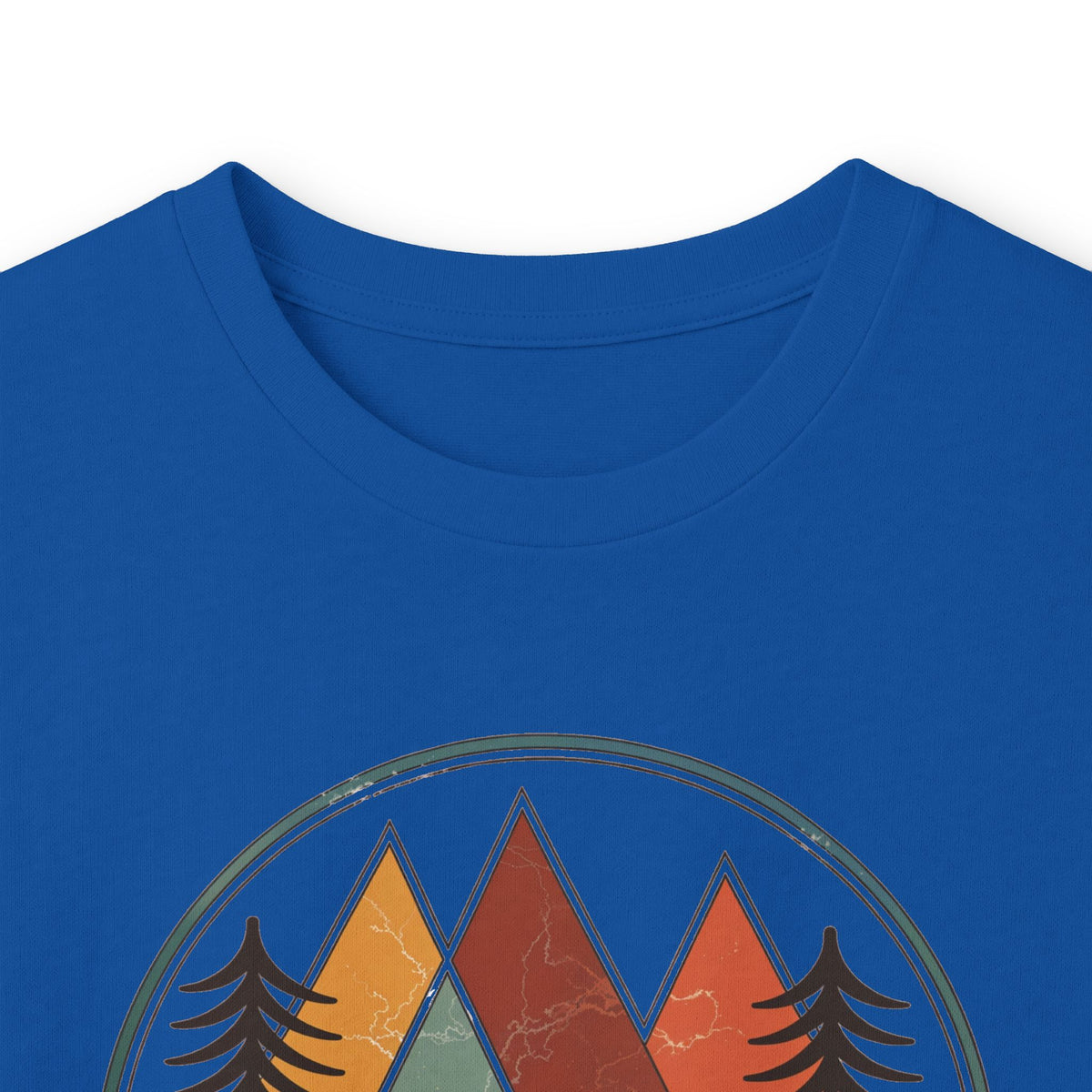 Royal | Retro Horizon Long Sleeve Tee, folded view
