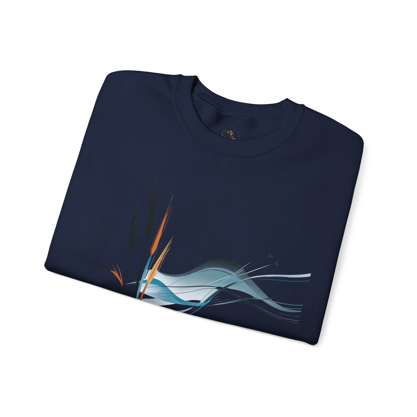 Navy | Exhale Sweatshirt, folded view