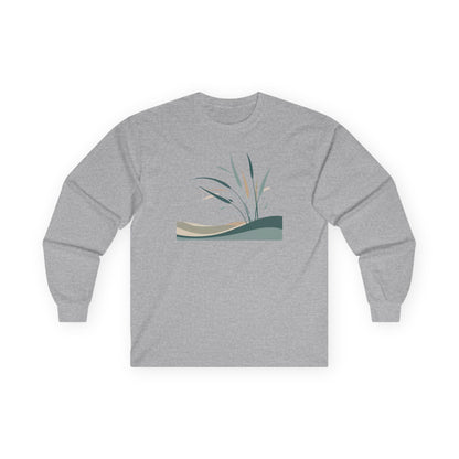 Sport Grey | Whispers in the Breeze Long Sleeve Tee, front view