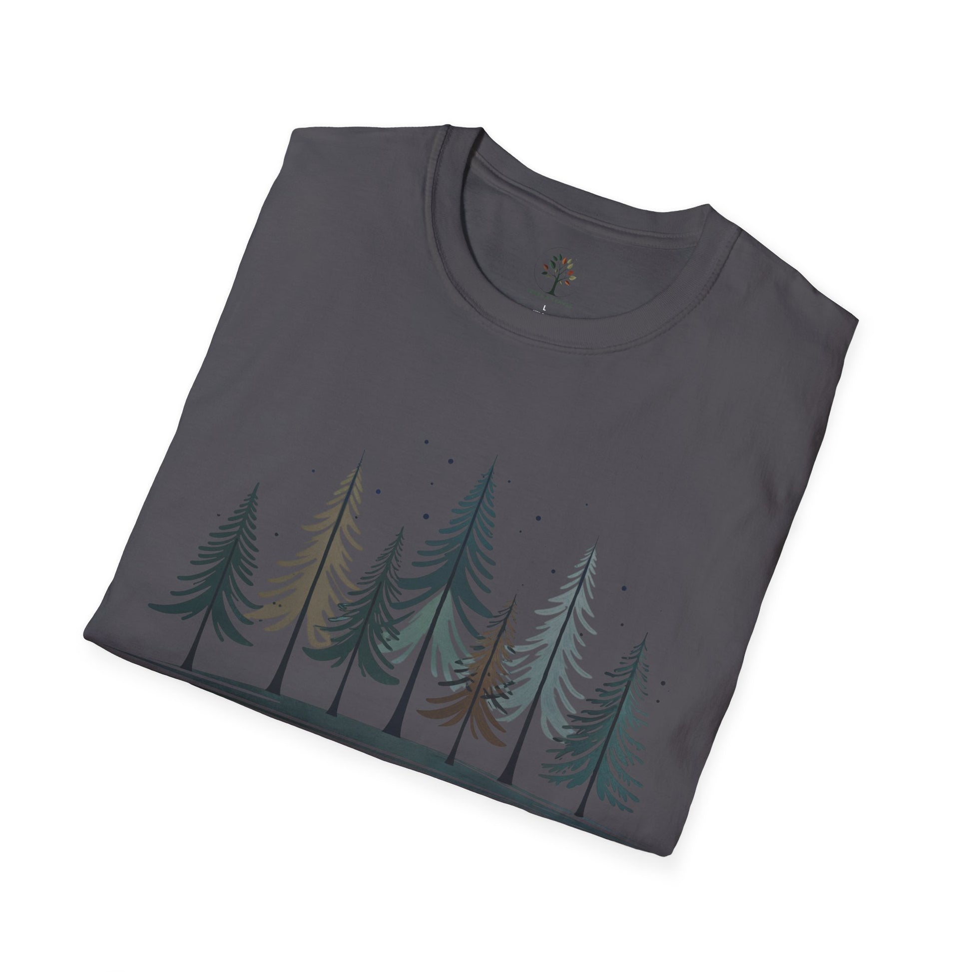 Charcoal | Silent Pines, folded view