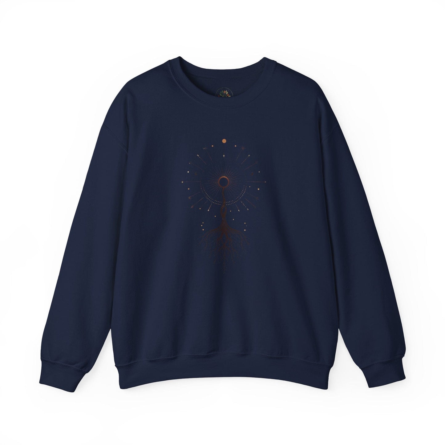 Navy | The Cosmic Root Sweatshirt, front view