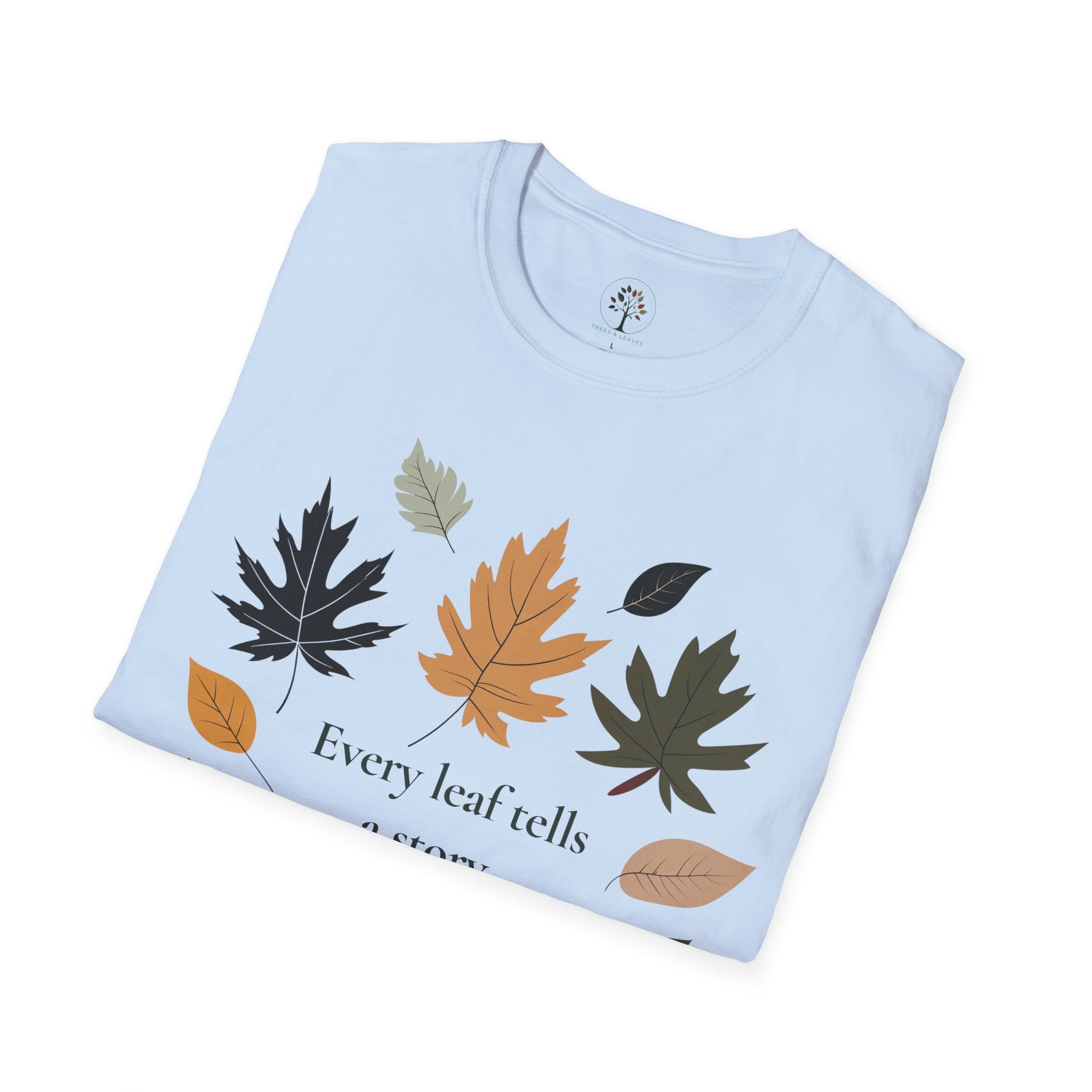 Light Blue | Every Leaf tells a Story, folded view