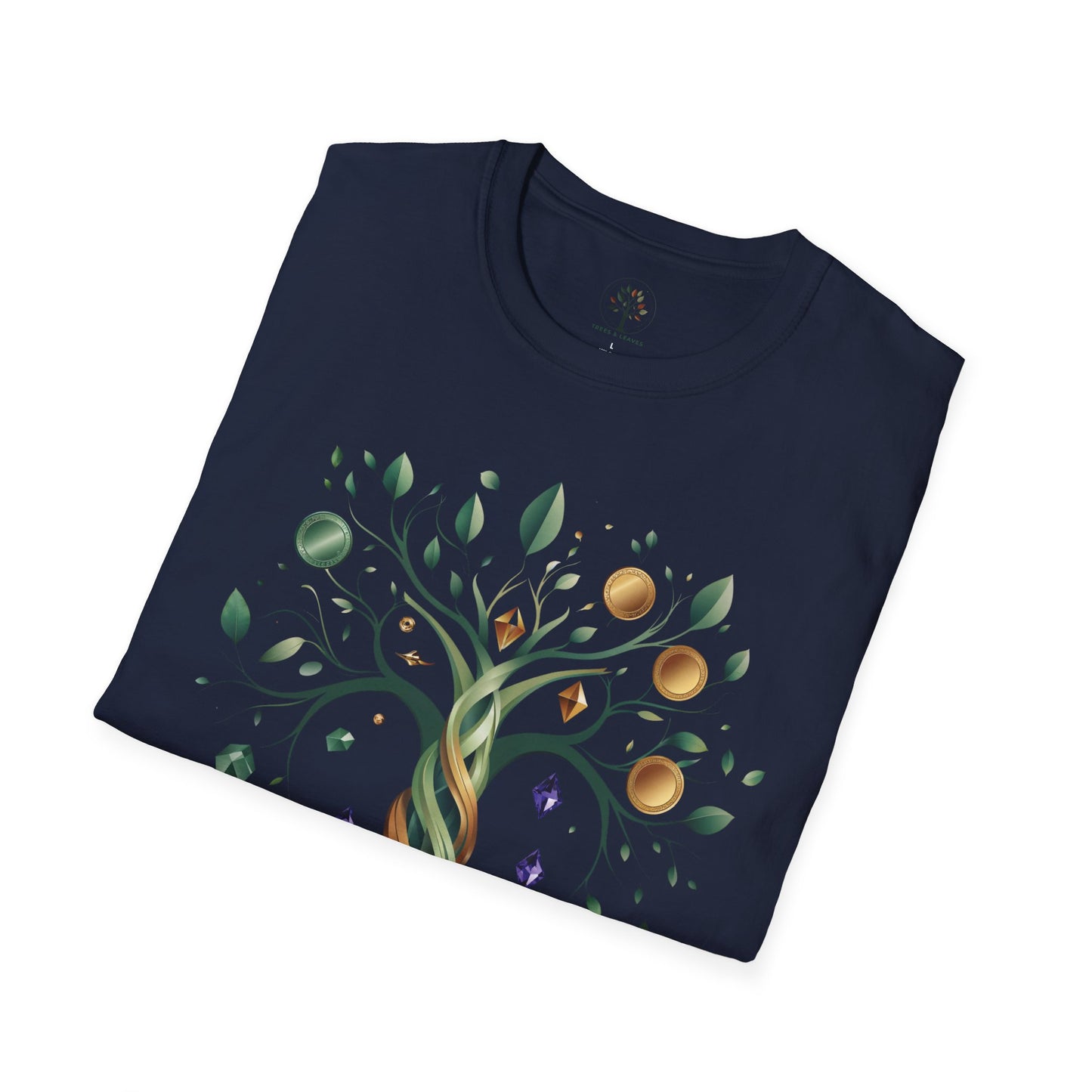 Navy | Rooted in Abundance, folded view