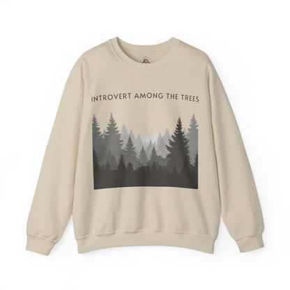 Sand | Introvert Among the Trees Sweatshirt, front view