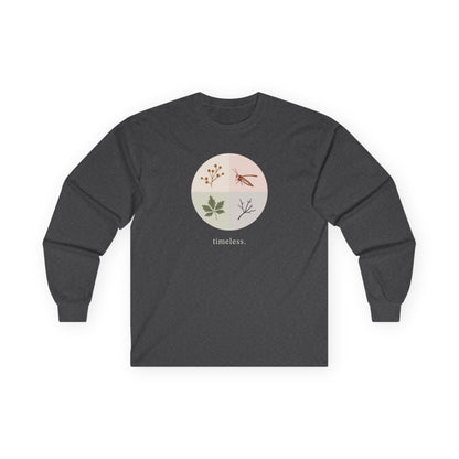 Dark Heather | Timeless Long Sleeve Tee, front view