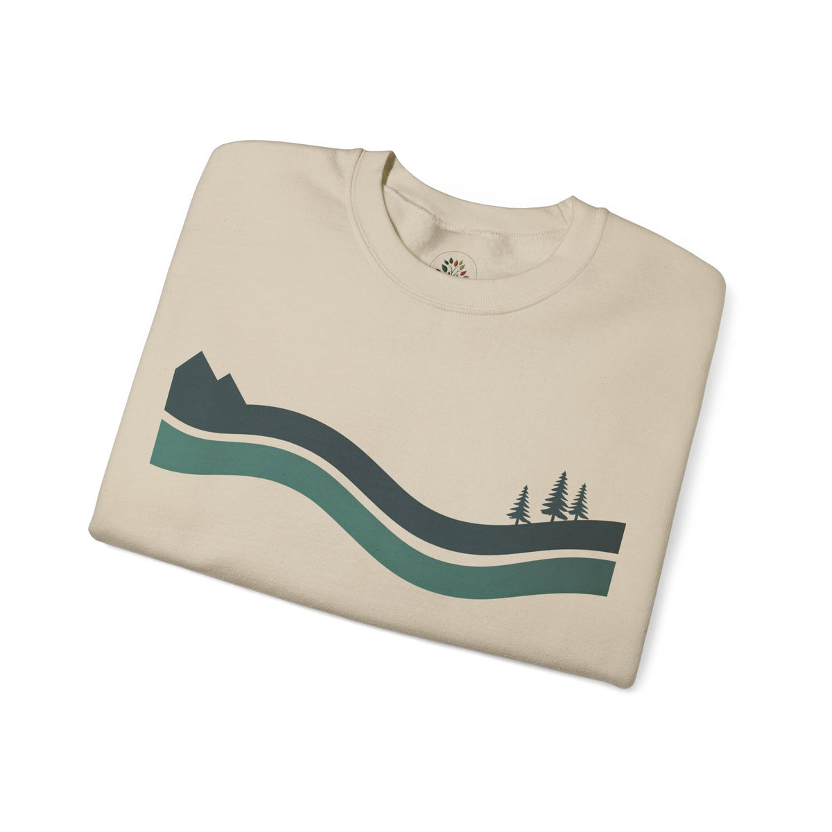 Sand | River Sweatshirt, folded view