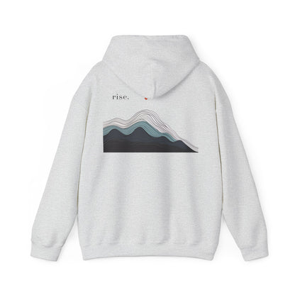 Ash | Rise Hoodie, back design view