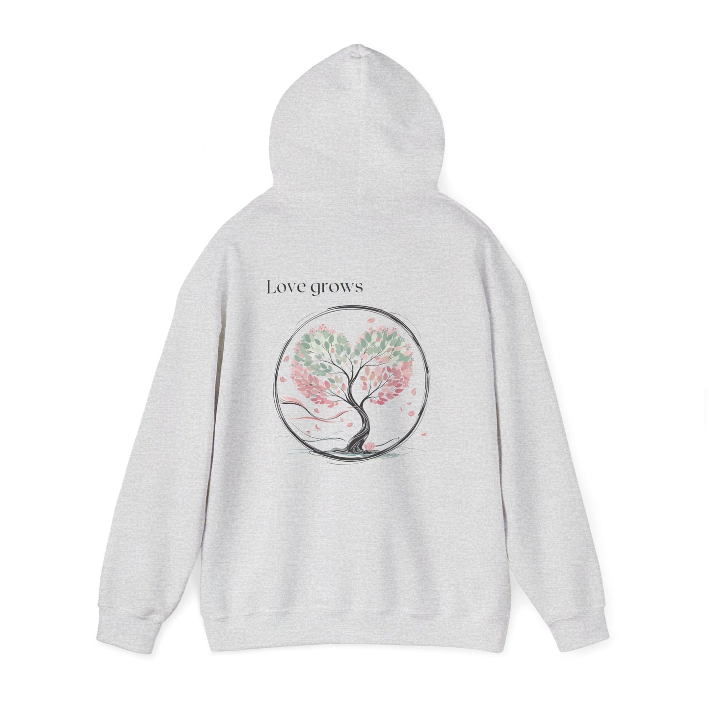 Ash | Love Grows Hoodie, back view 2