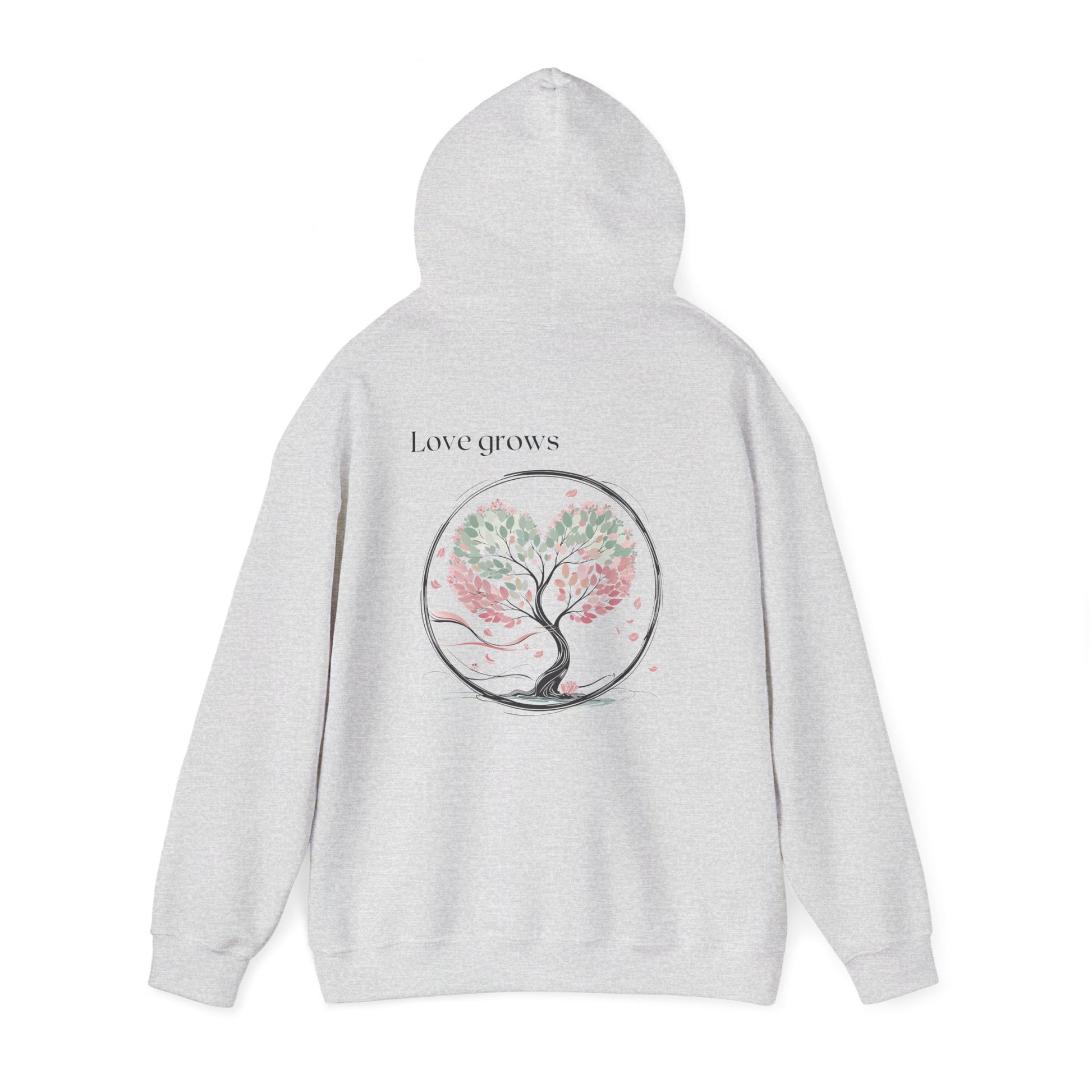 Ash | Love Grows Hoodie, back view 2