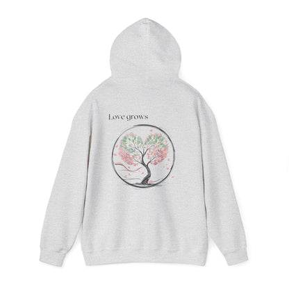 Ash | Love Grows Hoodie, back view 2