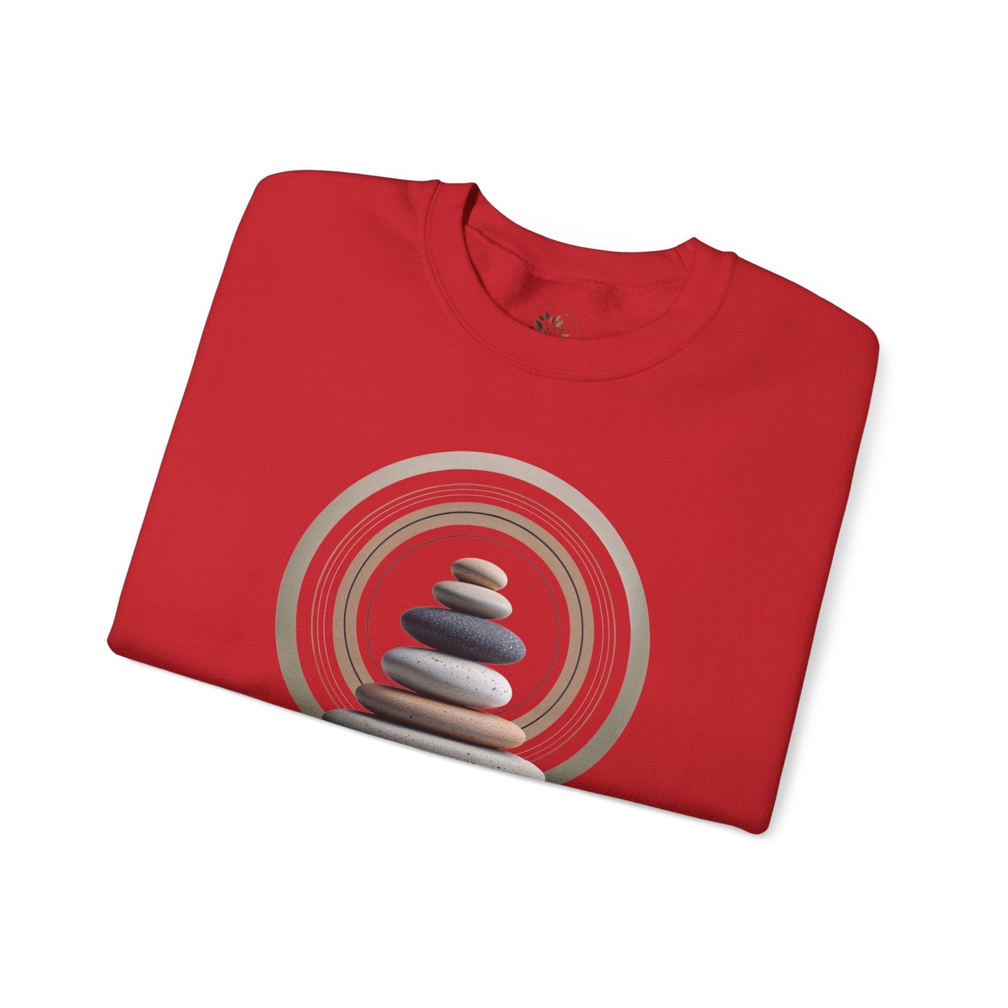 Red | Echoes of Calm Sweatshirt, folded view