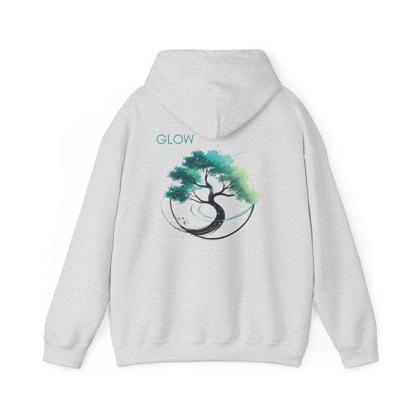 Ash | Glow Hoodie, back design view