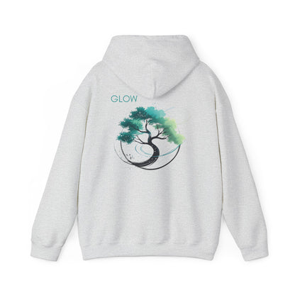 Ash | Glow Hoodie, back design view