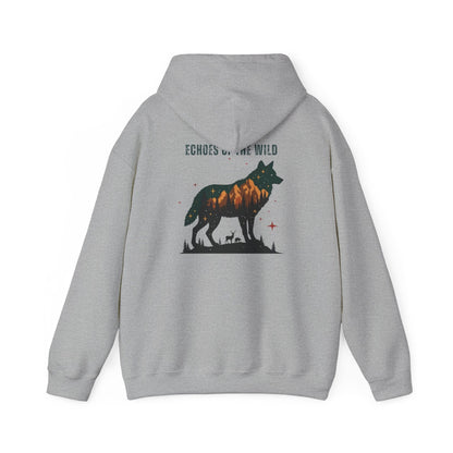 Sport Grey | Echoes of the WIld Hoodie, back design view
