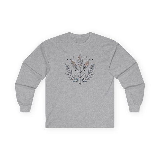 Sport Grey | Olive Grace Long Sleeve Tee, front view