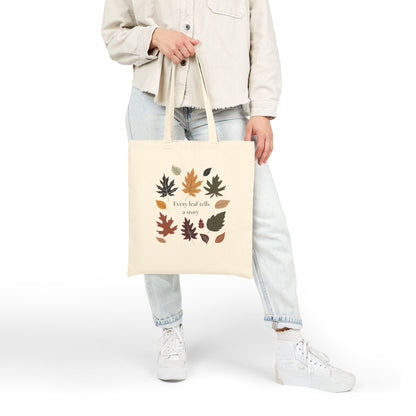 Every Leaf tells a Story Tote Bag