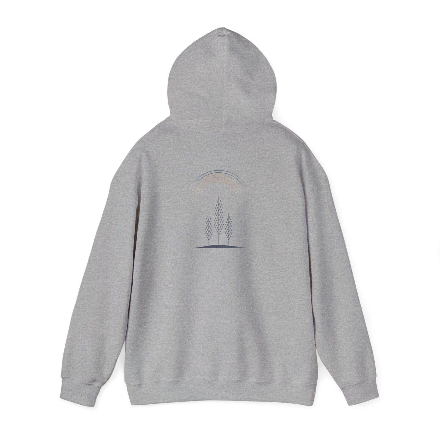 Sport Grey | Quiet Arc Hoodie, back view 2