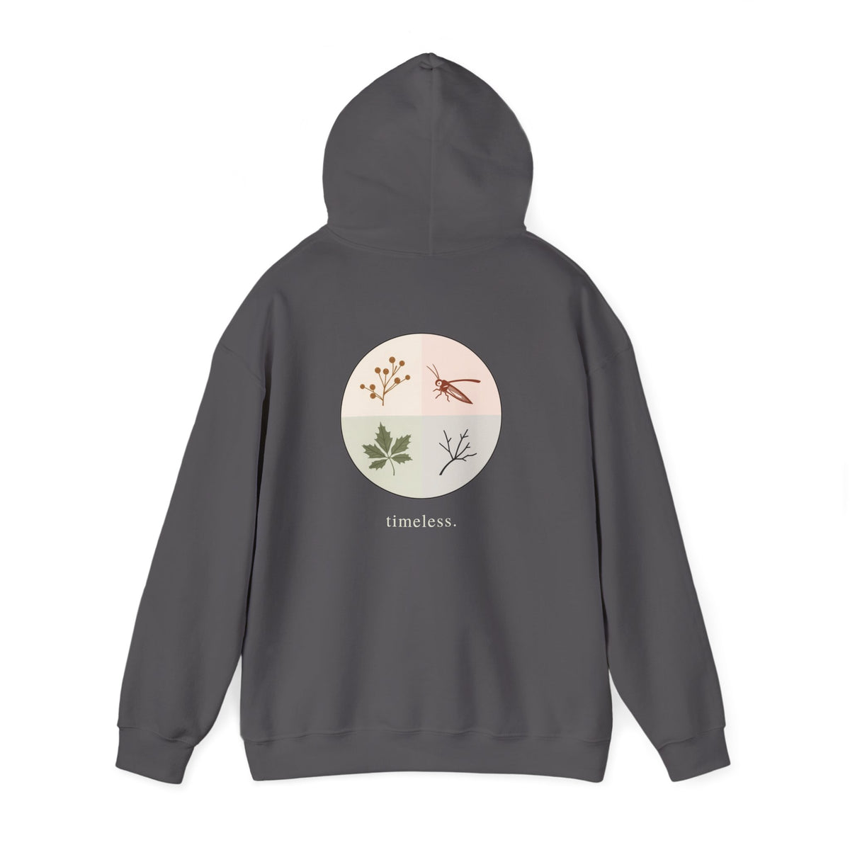 Charcoal | Timeless Hoodie, back view 2