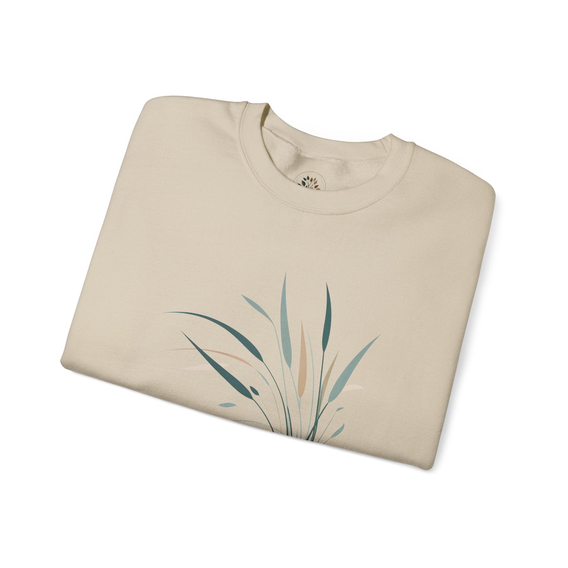 Sand | Whispers in the Breeze Sweatshirt, folded view